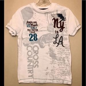 Arizona White Short Sleeve T-Shirt Boys Size Small